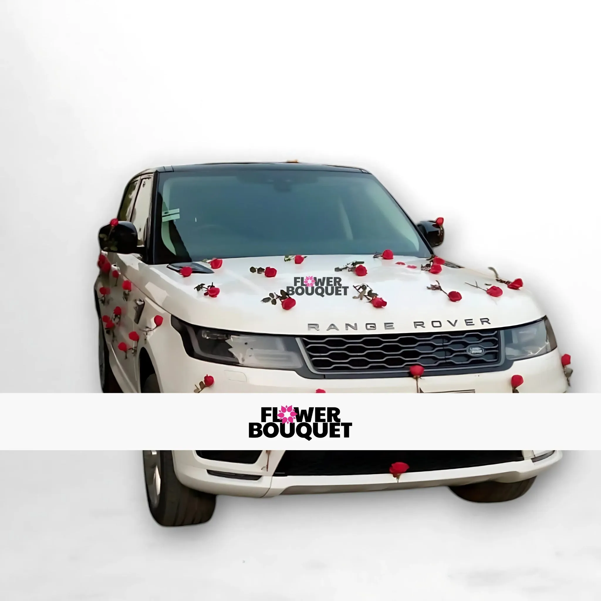 Luxurious Car Decoration with Red Roses - Enhance your vehicle's