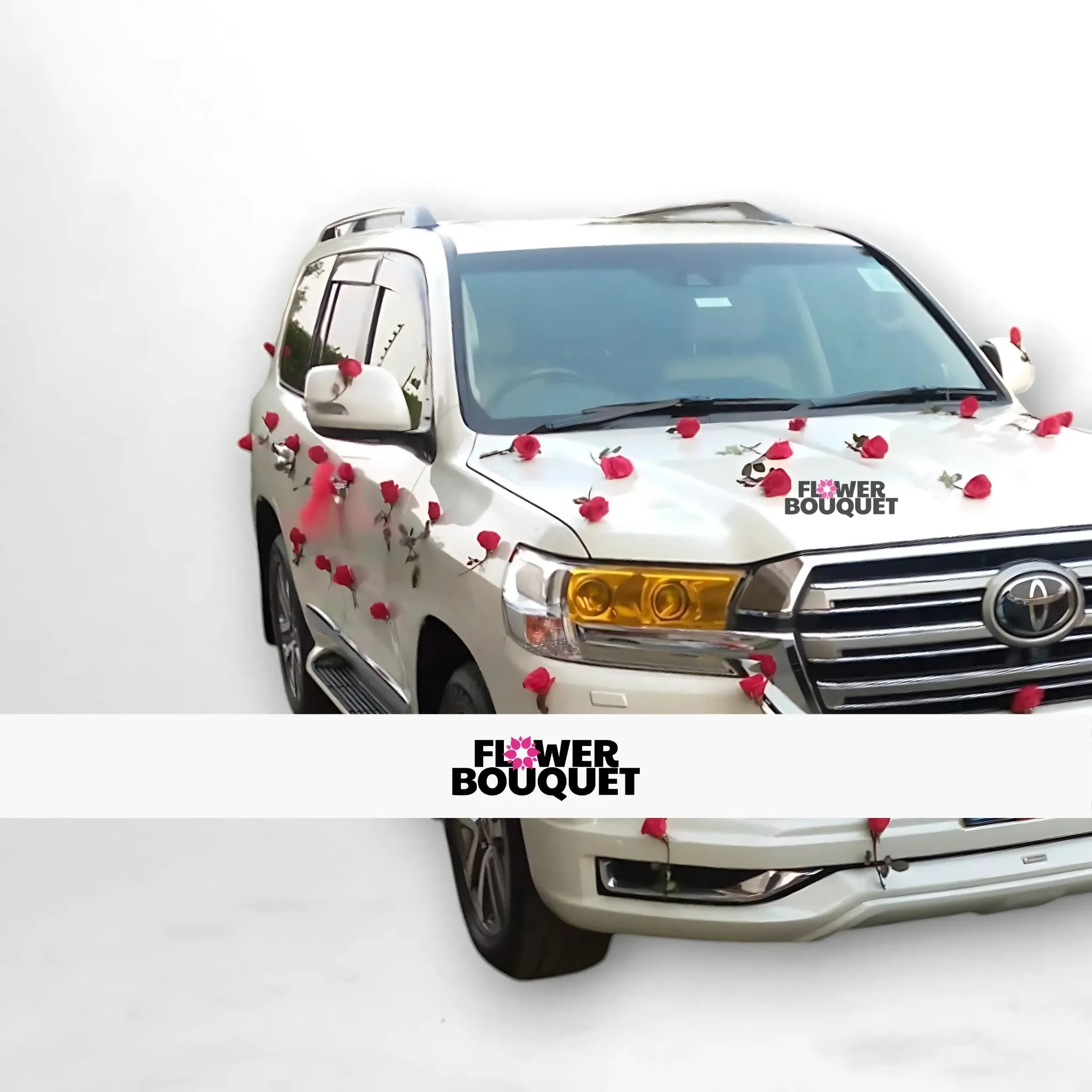 Luxurious Red Rose Car Decoration