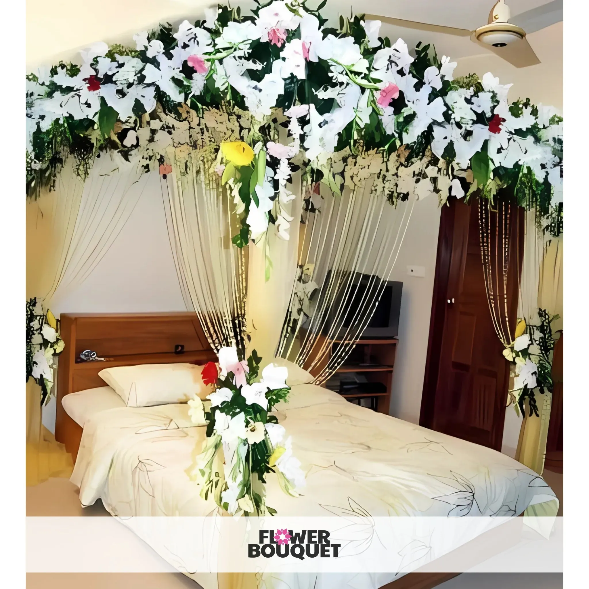 Floral Canopy Bedroom Decor