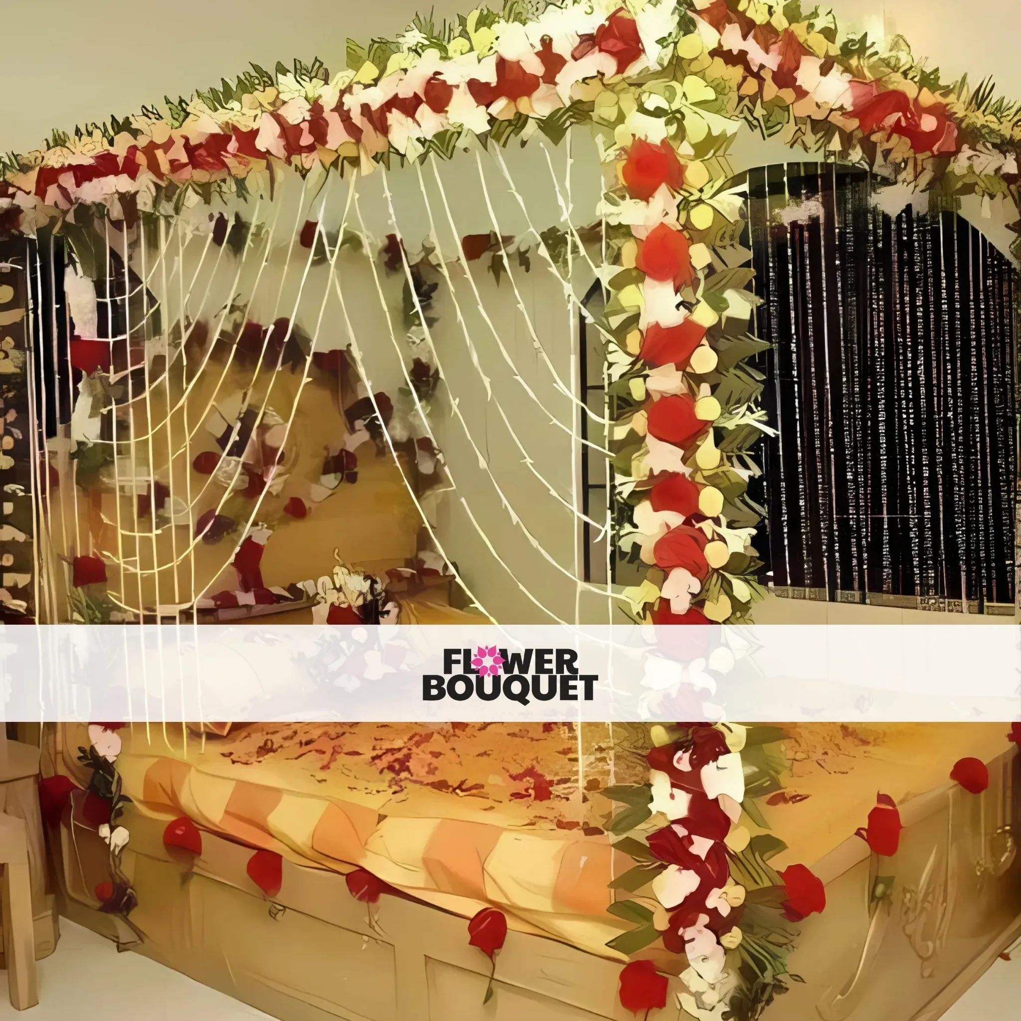 Romantic Canopy Flower Decoration
