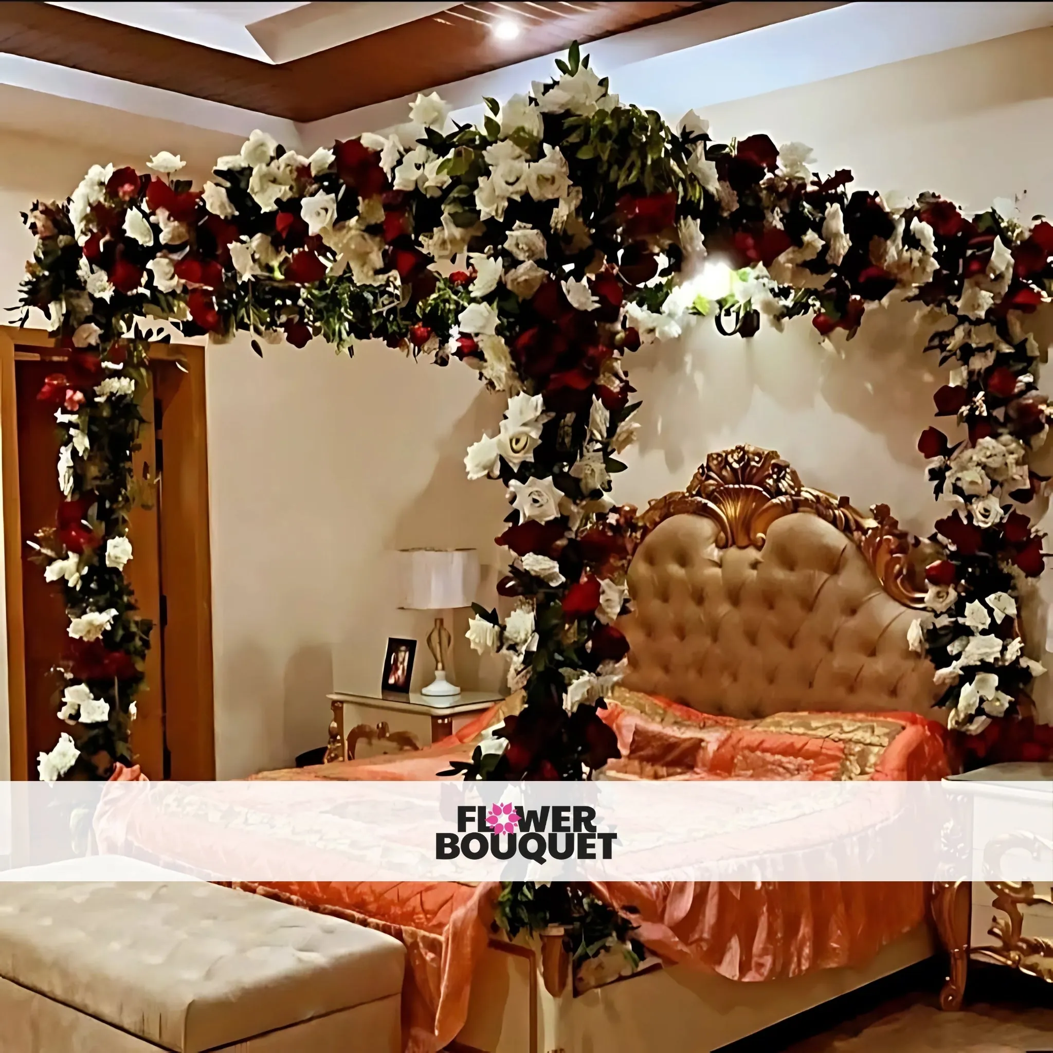 Romantic Garden Canopy Bed Decor
